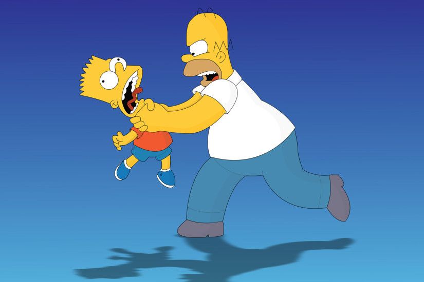 TV Show - The Simpsons Bart Simpson Homer Simpson Wallpaper