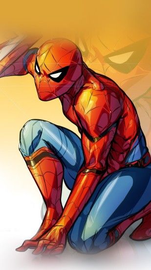 Spiderman Captain America Civilwar Art Hero iPhone 6 wallpaper
