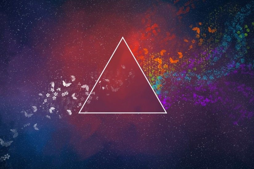 triangle, Colorful, Abstract, Butterfly, Pink Floyd Wallpapers HD / Desktop  and Mobile Backgrounds