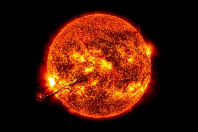everyonedies: “ On August 2012 a long filament of solar material that had  been hovering in the sun's atmosphere, the corona, erupted out into space  at p.