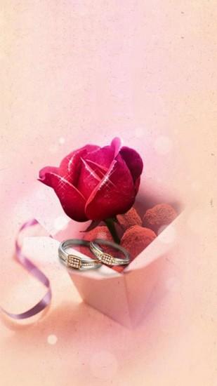 Eternal Love Ring Rose #iPhone #6 #plus #Wallpaper
