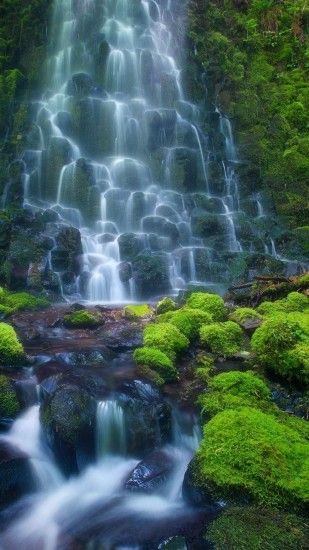 Enchanting Waterfall HD iPhone 6 Plus HD Wallpaper ...