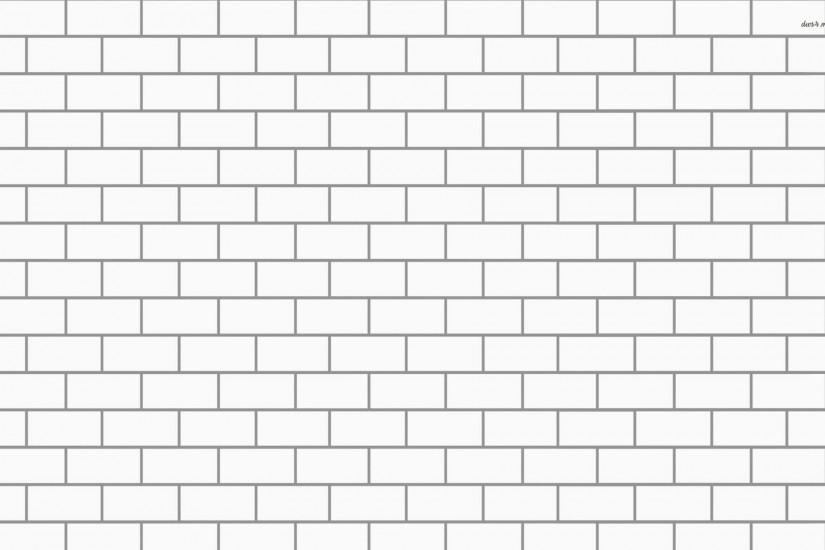 white brick wall ...