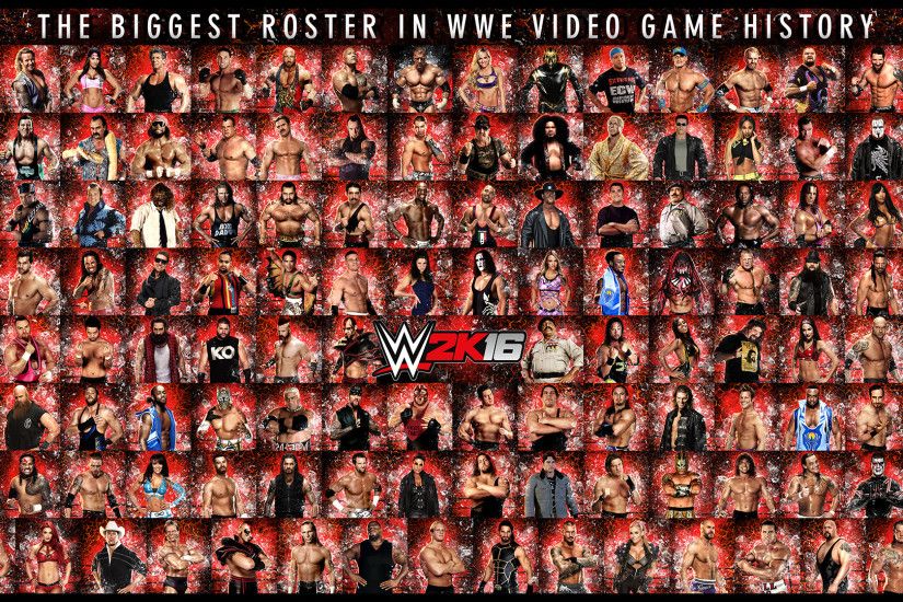 WWE2K16 Wallpaper Roster