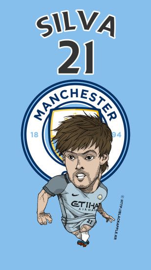Manchester City No.21 David Silva Fan Art