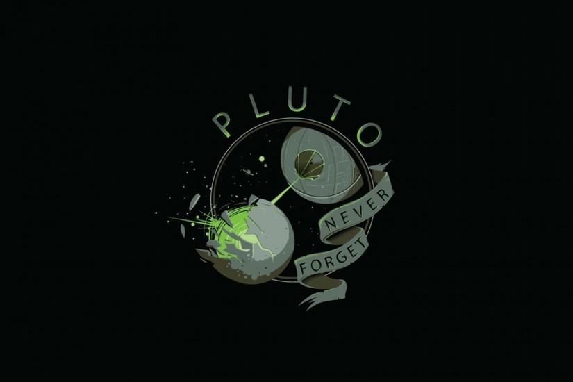 space, simple background, Star Wars, humor, Pluto, minimalism - wallpaper  #51640 (1920x1080px) on Wallls.com