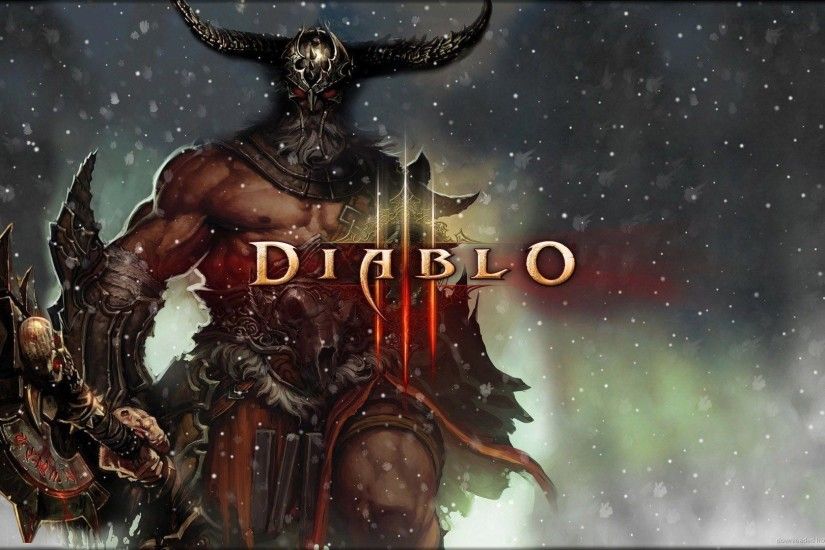 Download 1920x1080 Diablo 3 Snow Barbarian Wallpaper