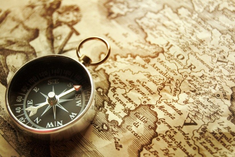compass, Old Paper Wallpaper HD