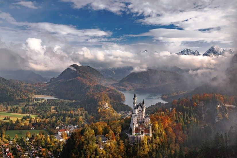 Germany, Castle, Landscape, Mountain, Neuschwanstein Castle Wallpapers HD /  Desktop and Mobile Backgrounds