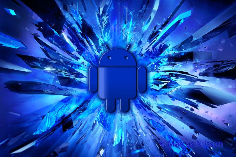 blue android wallpaper