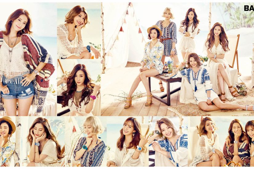 Girls Generation Casio Baby-G Summer 2016 Wallpaper Collage