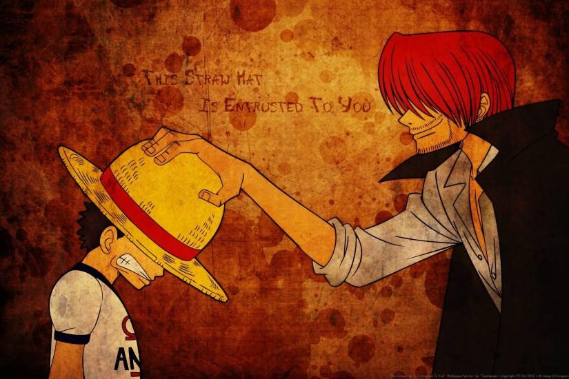 This Straw Hat Entrusted To You Shanks One hd wallpaper #