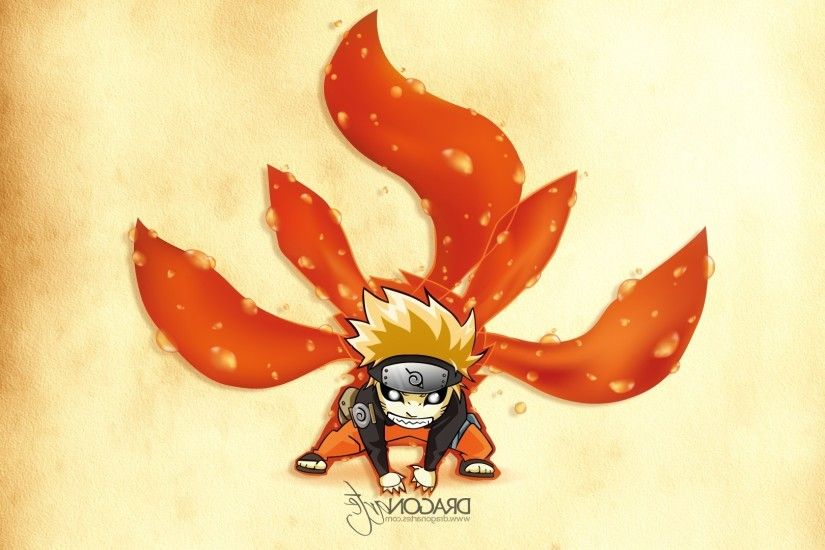 anime, Naruto Shippuuden, Uzumaki Naruto, Kyuubi, Chibi Wallpapers HD /  Desktop and Mobile Backgrounds