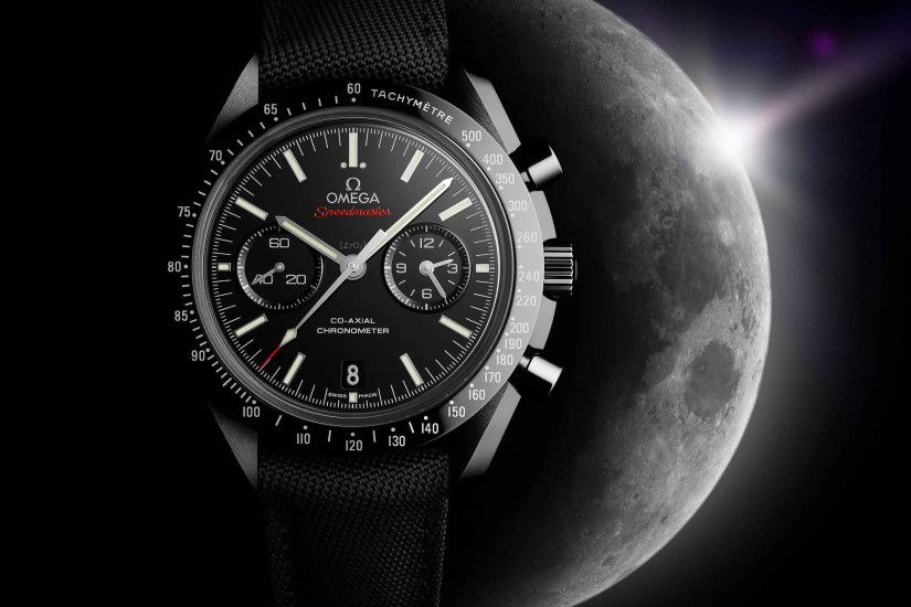 The black ceramic OMEGA Speedmaster Moonwatch "Dark Side of the Moon"  salutes the pioneering spirit of the astronauts of the Apollo 8 mission, ...