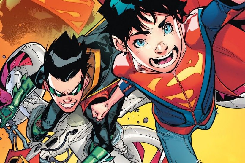 1920x1080 Comics - DC Comics Robin (Batman) Damian Wayne Superboy Superman  Wallpaper
