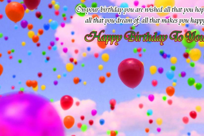large happy birthday wallpaper 1920x1080 for 4k monitor