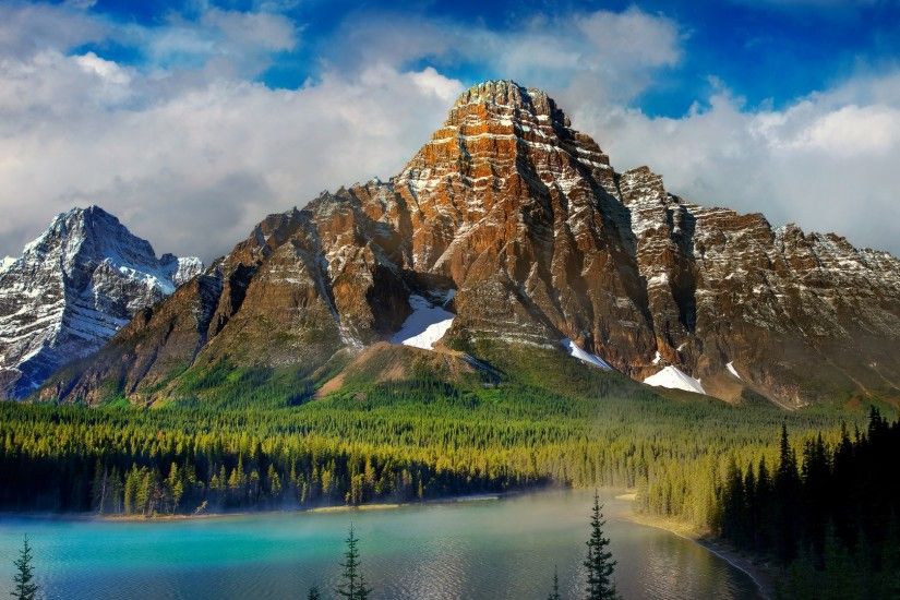 Mountains Lake 1080p Nature Background.