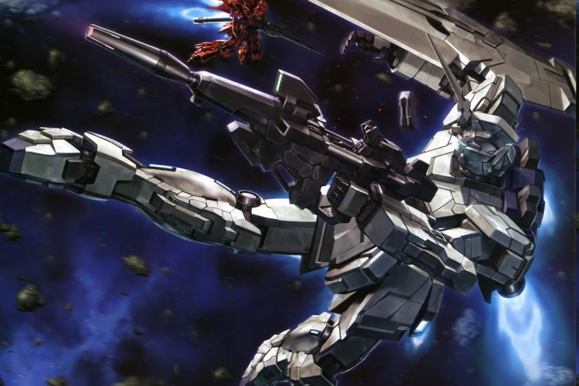 RX-0 Unicorn Gundam and Banshee Final Battle ver Wallpaper images .