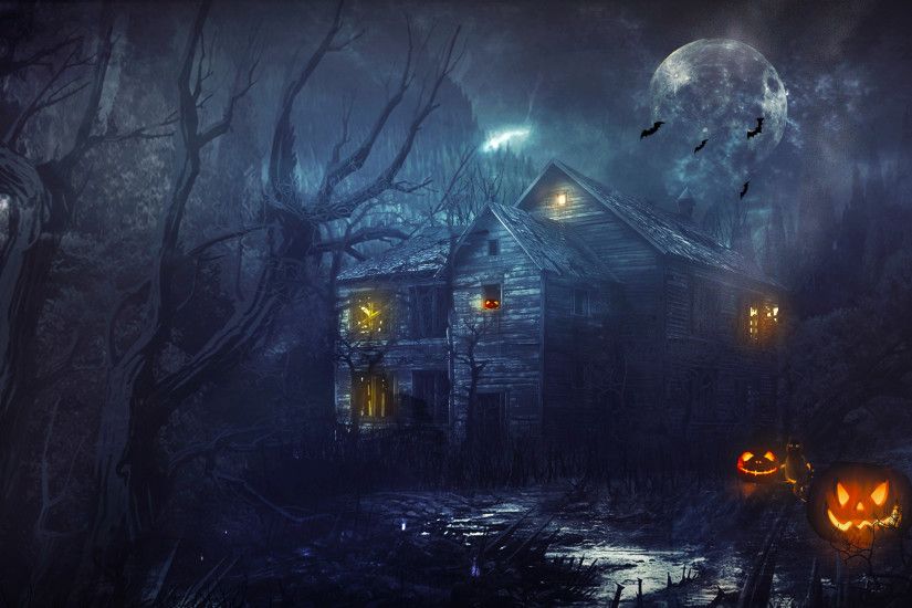 Celebrations / Halloween / Halloween house Wallpaper