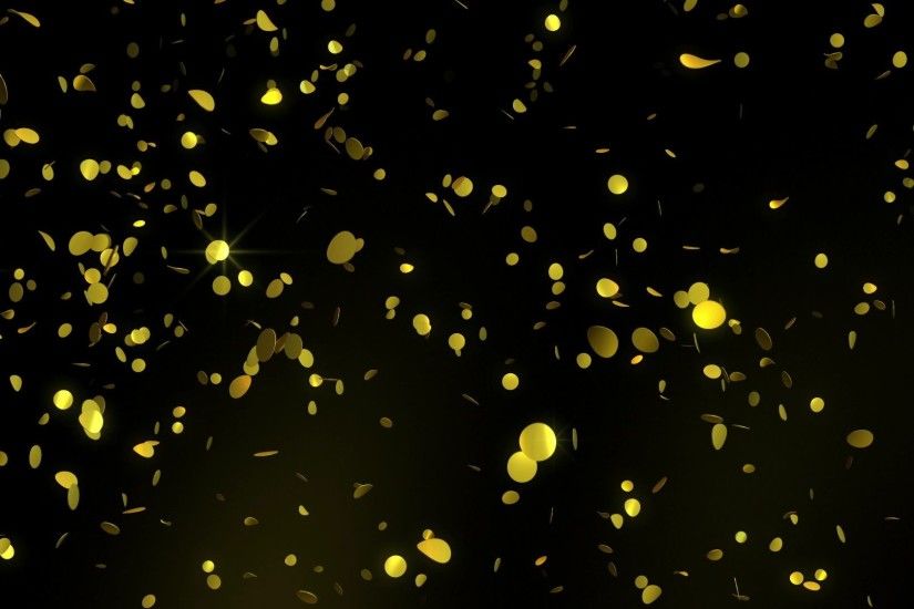 'Golden Confetti' - Glamorous Falling Confetti Motion Background  Loop_Sample3