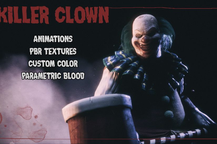 ... Killer Clown Wallpapers Group 50 by Killer Clown By Zectorlab In  Characters Ue4 Marketplace ...