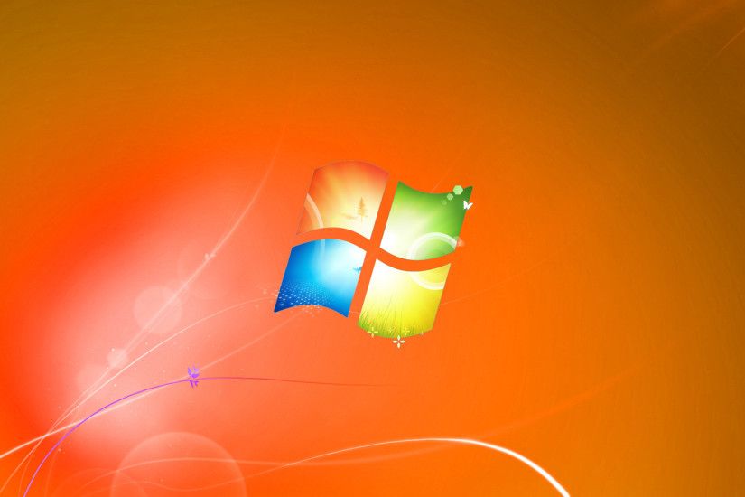 Windows 7 Default Wallpaper Orange Version by dominichulme.deviantart.com  on @DeviantArt