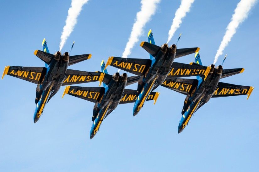 4K HD Wallpaper: Blue Angels Â· The famous airplanesð¦ squadron in this photo