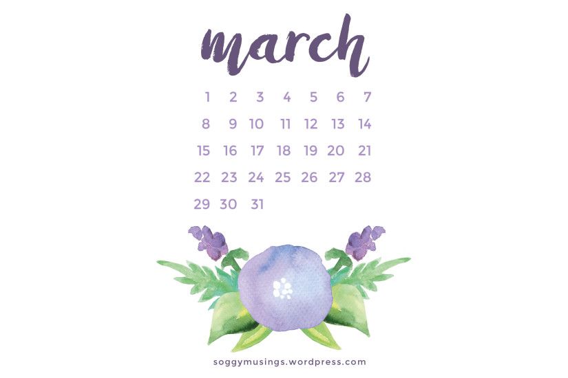 Rainbow March Calendar Wallpaper Sarah Hearts