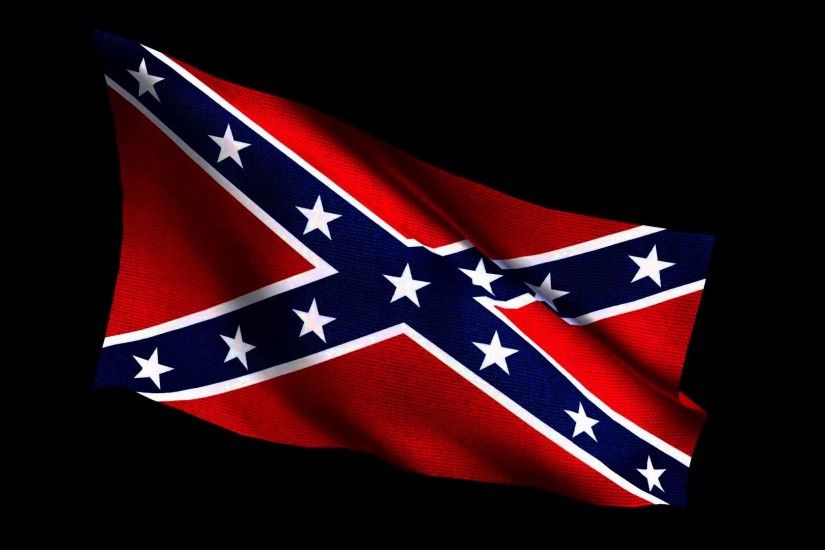 Confederate Flag waving 1920x1080p - YouTube