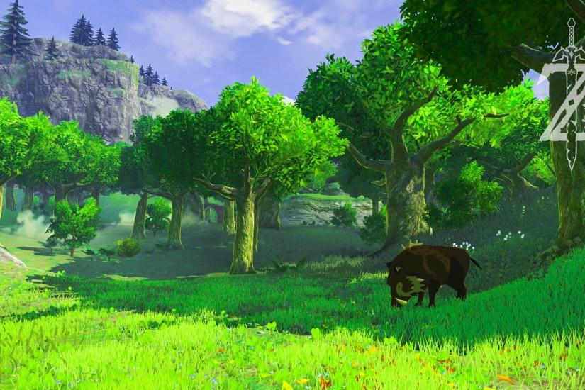 widescreen breath of the wild wallpaper 2048x1152 for pc