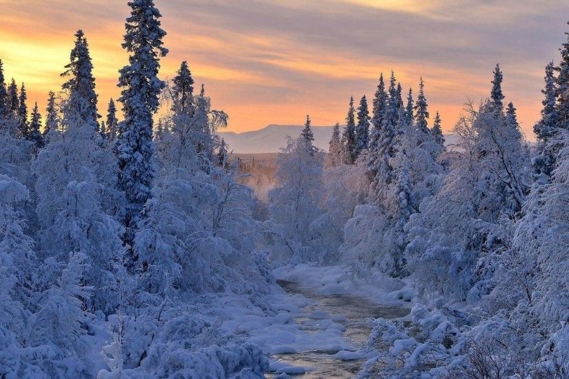 River Tag - Landscape River Winter Sunset Snow Beautiful Nature Hd  Wallpapers Free Download for HD