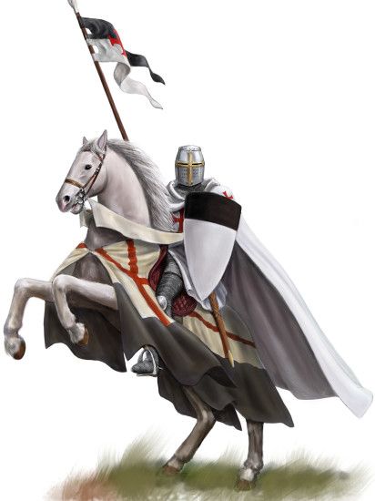 Wallpapers Shield Horses Knight Templar Fantasy 2048x2732