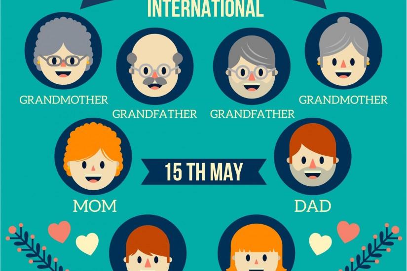 International Happy Family Background
