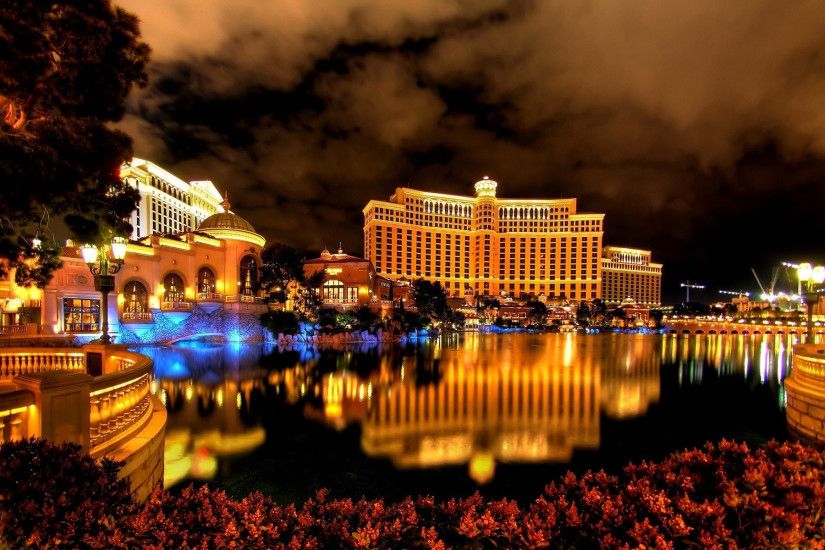 Las Vegas at night HD wallpaper