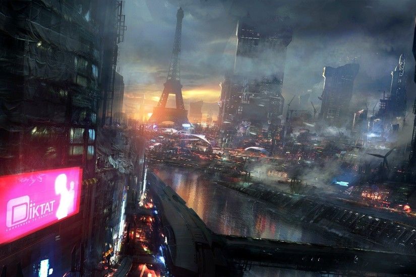 Video Game - Remember Me Paris France City Eiffel Tower Cyberpunk Wallpaper