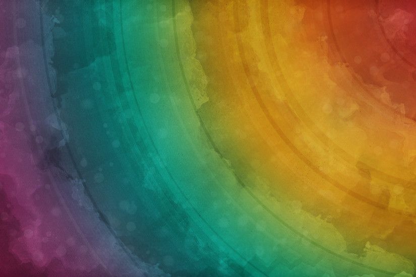 Watercolor rainbow digital art wallpaper HD.