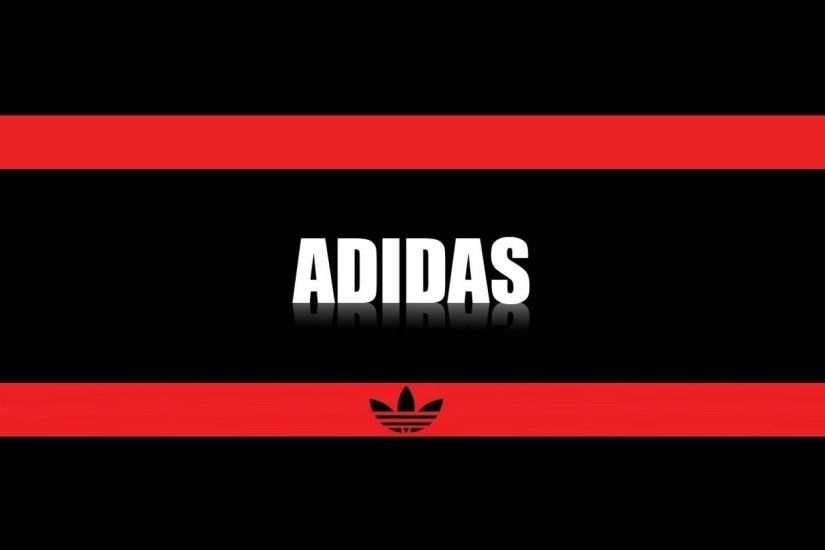 Adidas Logo, Adidas Brand Logo Red And Black