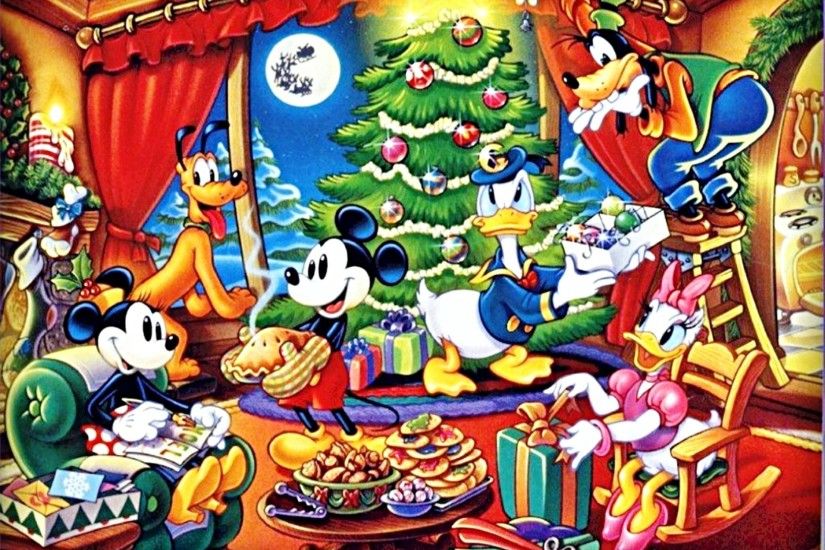 Walt Disney Wallpapers - The Disney Gang @ Christmas - Walt Disney .