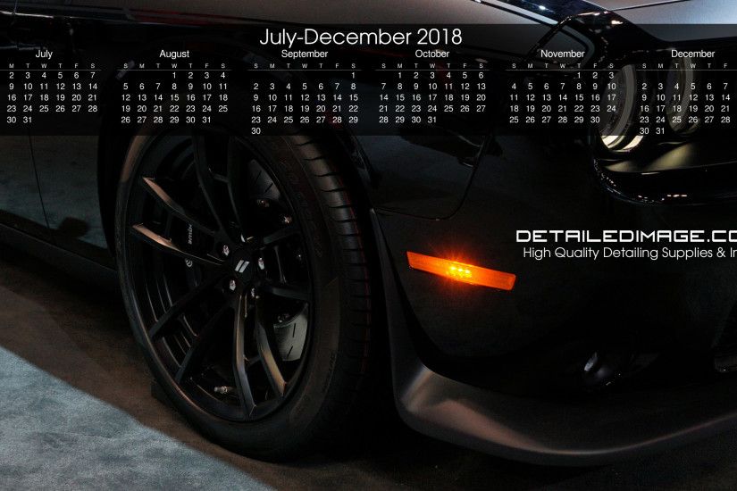 Detailed Image 2018 Wallpaper Calendar 2