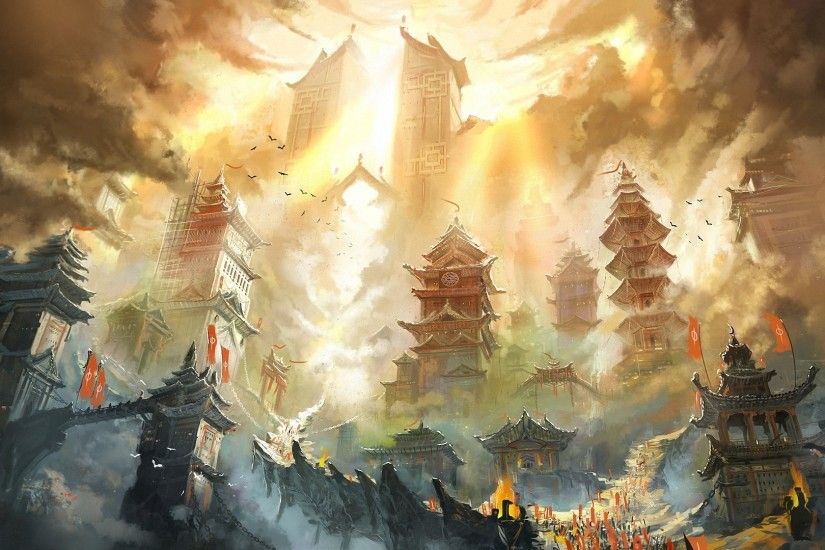 Fantasy - Oriental Castle Wallpaper