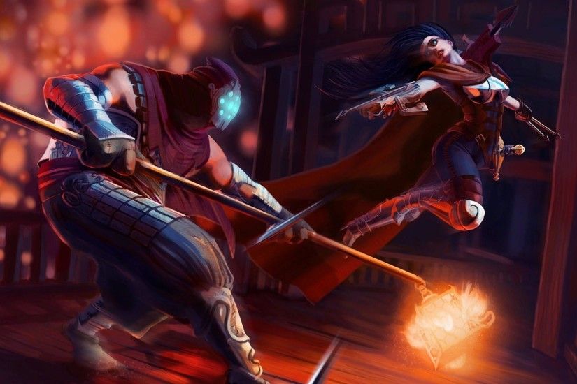HD Jax and Vayne fighting - League of Legends Wallpaper