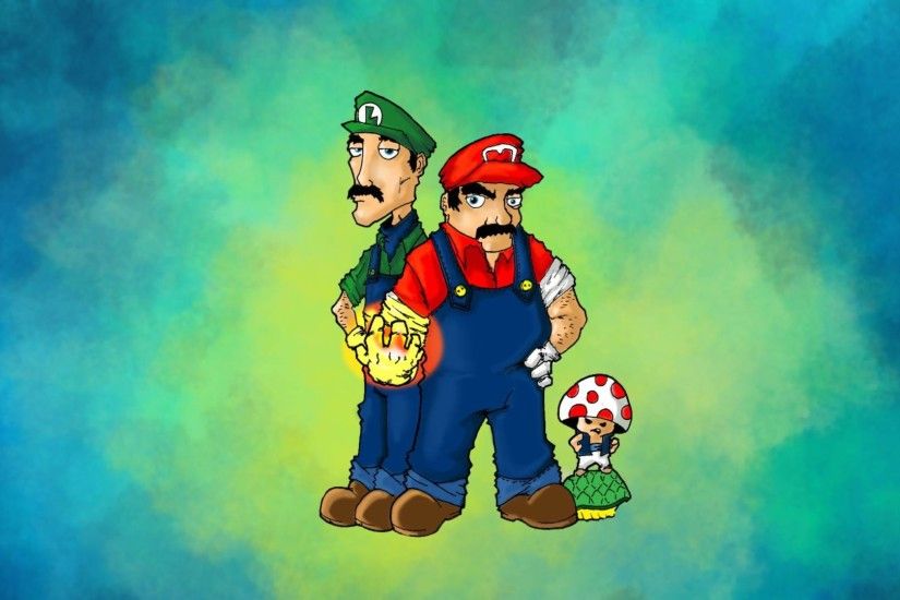 1920x1080 Luigi and Mario - Super Mario Wallpaper