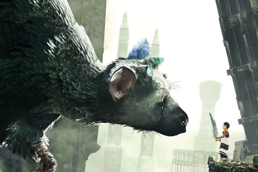 An iconic scene from The Last Guardian. DOWNLOAD WALLPAPER