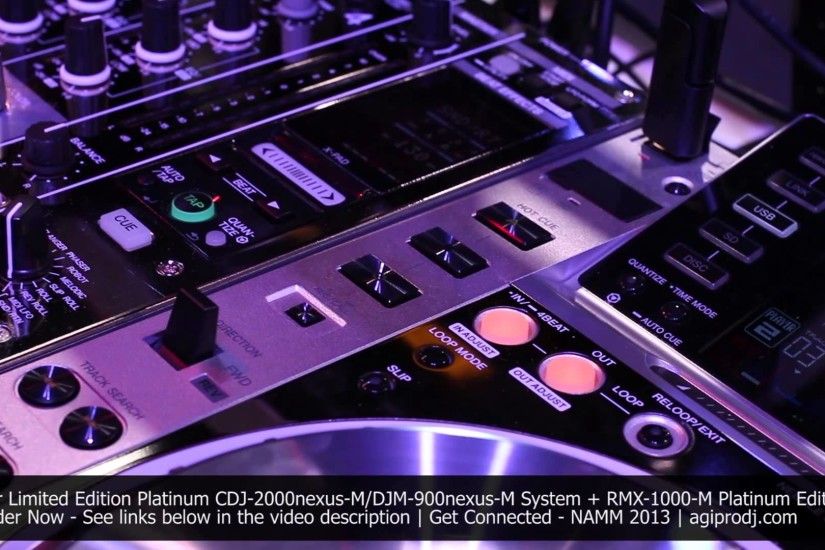 PIONEER CDJ-2000nexus-M DJM-900nexus-M Platinum Edition System | NAMM 2013  - agiprodj.com - YouTube