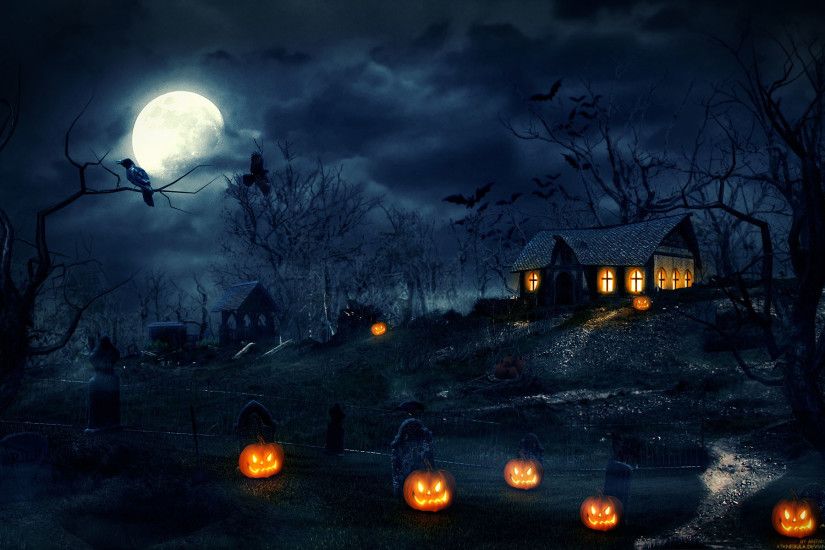 Scary Halloween HD Backgrounds.