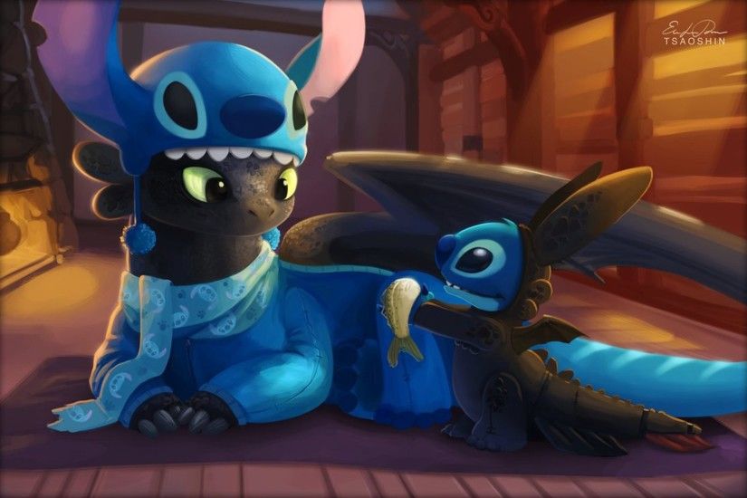 Lilo and Stitch, Dragon, Toothless, How to Train Your Dragon, Stitch  Wallpapers HD / Desktop and Mobile Backgrounds