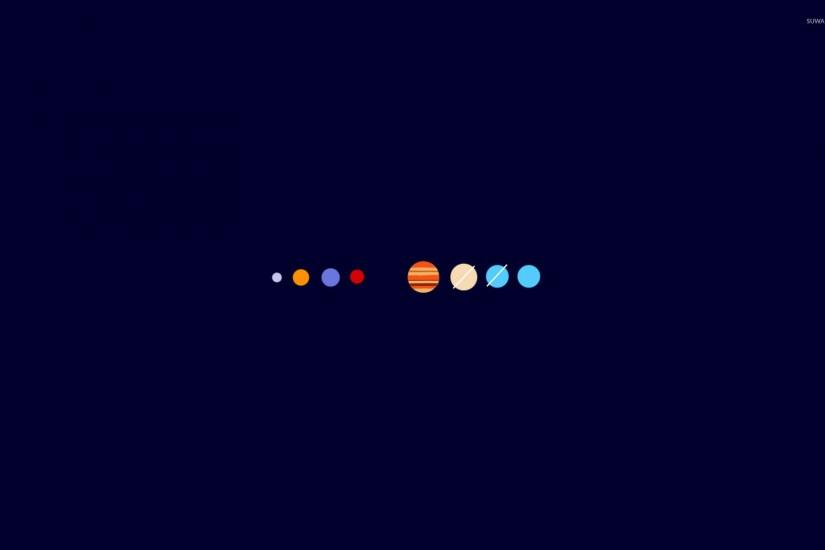 The solar system wallpaper