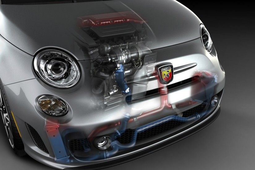 500 Abarth Engines. Fiat on wallpapers