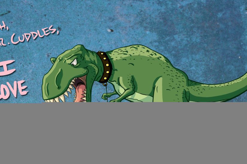 Funny Dinosaur HD Desktop Wallpaper