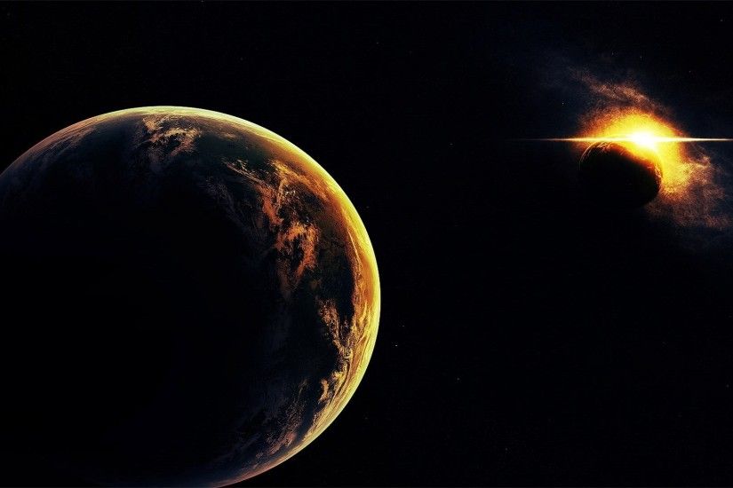 solar Eclipse, Planet, Space Wallpaper HD